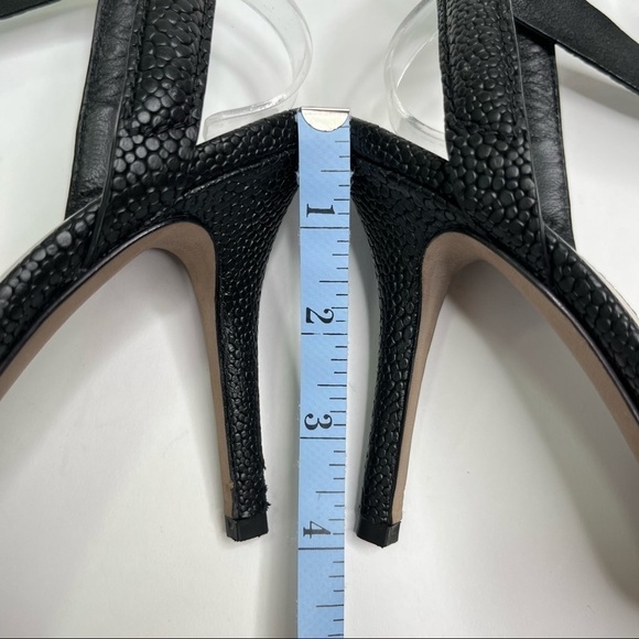 Alexander WANG Lovisa Sexy Black Pebbled Leather Ankle Buckle Pointed Toe Pumps - Picture 15 of 15